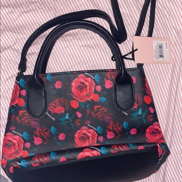 Juicy Couture Black Floral Tote - Picture 5 of 6